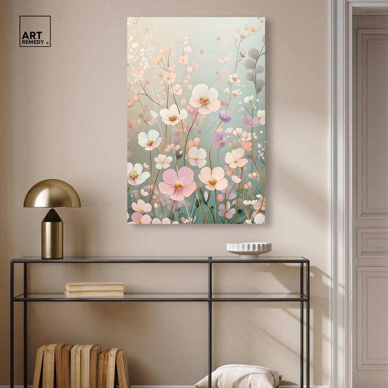 Tiny Blooms I Canvas by Art Remedy, Gallery Wrapped