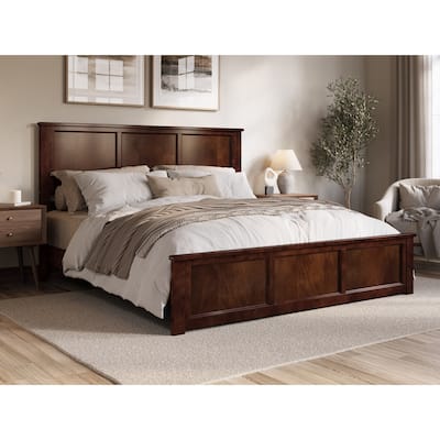 Charlotte Solid Wood Low Profile Platform Bed with Matching Footboard