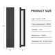 preview thumbnail 26 of 26, Matte Black Modern Linear Integrated LED Outdoor Wall Sconce with Vertical Light Strip