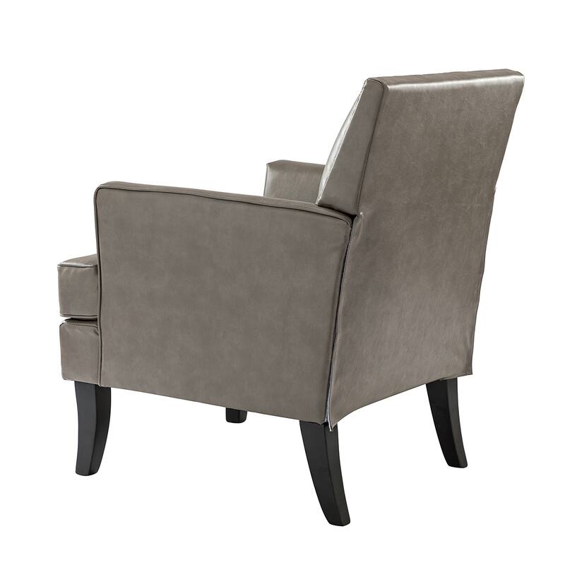 Nileus Contemporary and Classic Polyester Accent Chair with Solid Wooden Legs by HULALA HOME