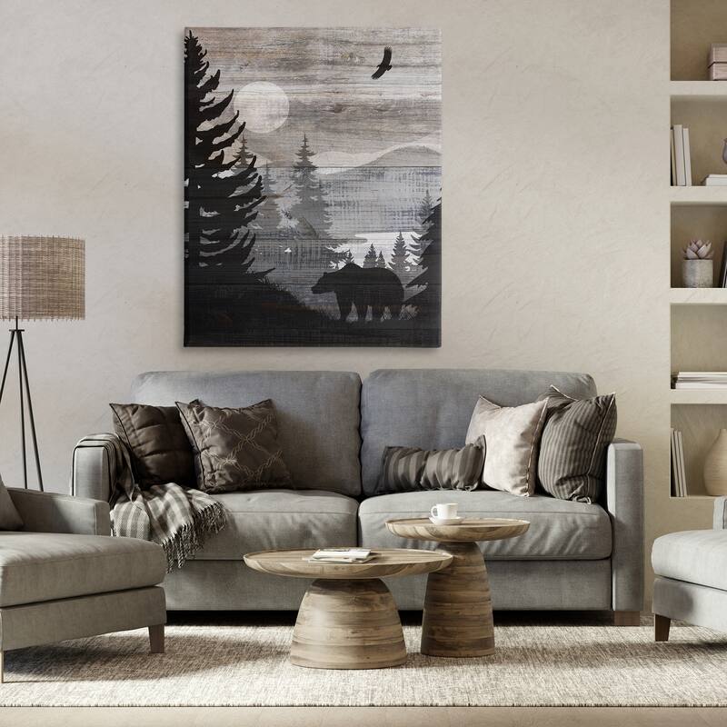 Stupell Rustic Woodland Evening Canvas Wall Art Design By Susan Arnot