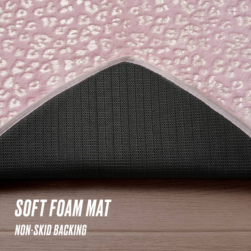 Juicy Couture Metallic Leopard Plush Rugs