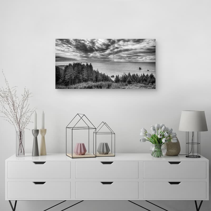 Fifty Shades of Black & White Canvas Art Print