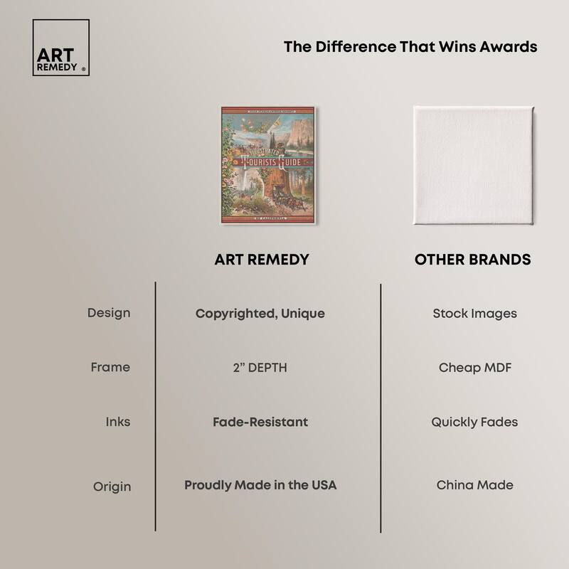 Tourists' Guide to California Canvas by Art Remedy