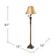 preview thumbnail 2 of 0, Tyler Oriental Gold 60.5-inch Floor Lamp - 60.5'' H x 15" Sq