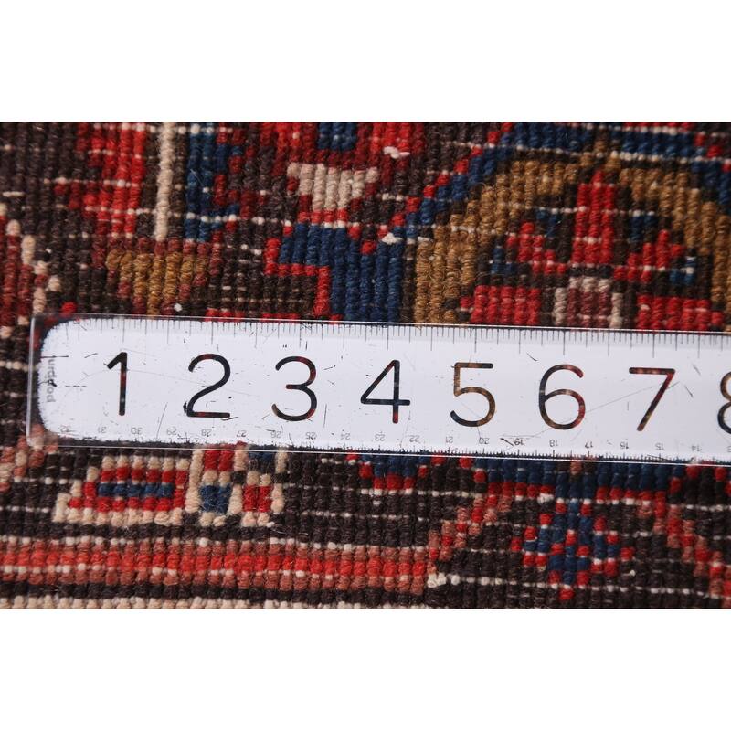 Hand Knotted Oriental 100% Wool Carpet Traditional Medallion Red Heriz Area Rug - 10' 4'' X 7' 1''