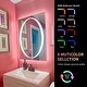 preview thumbnail 3 of 19, KIOTEE Frameless LED Frontlit & RGB Backlit Anti-Fog Tempered Glass Bathroom Vanity Mirror with ETL and 3-Year Warranty