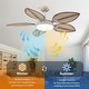 preview thumbnail 23 of 28, 52" Palm Leaf Tropical Ceiling Fan with Light and Remote,Indoor or Outdoor Ceiling Fan,for Farmhouse Living Room Patio