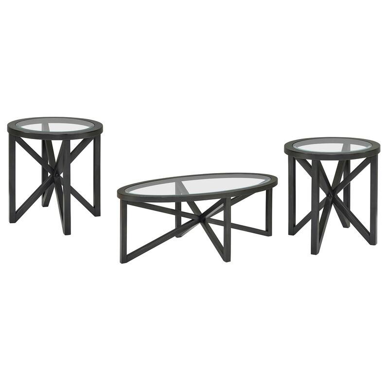 Modern Round Glass Coffee Table with Solid Wood Base, Tempered Glass Top for Living Room, Terrace, Study