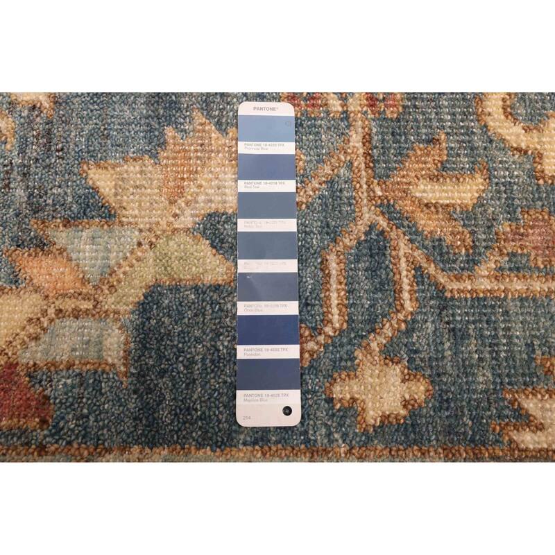 ECARPETGALLERY Hand-knotted Jules Serapi Navy Wool Rug - 8'9 x 11'9