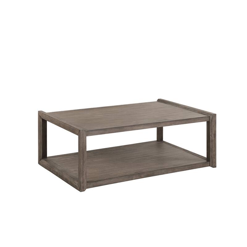 Bridgevine Home Avana Coffee Table, No Assembly Required, Smoky Greige Finish