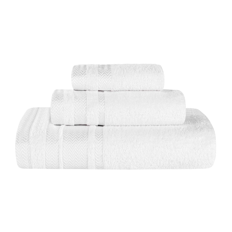 Superior Hays Cotton Medium Weight 3 Piece Bathroom Towel Set