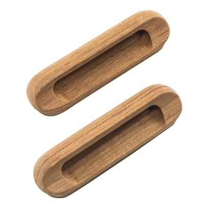Teak Oblong Drawer Pull