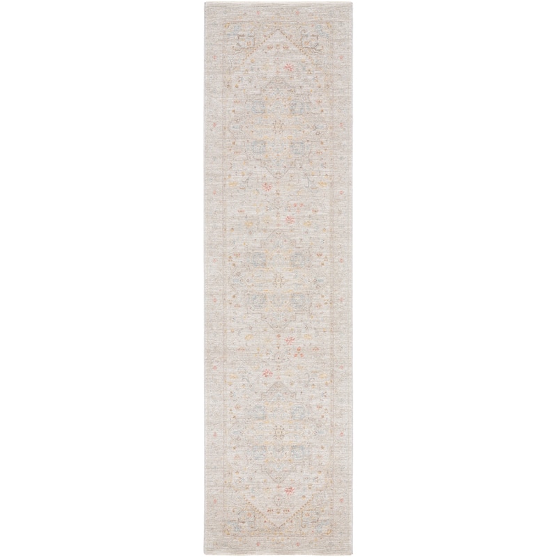 Livabliss Traditional Avant Garde Medallion Area Rug - 2'7" x 10' - Taupe