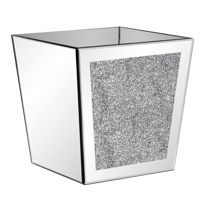 Modern Mirror Pot Planter Crushed Diamond Vase