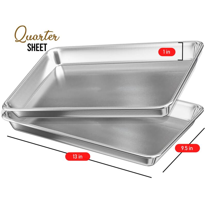 JoyTable Aluminum Baking Sheet/Cookie Sheet Set