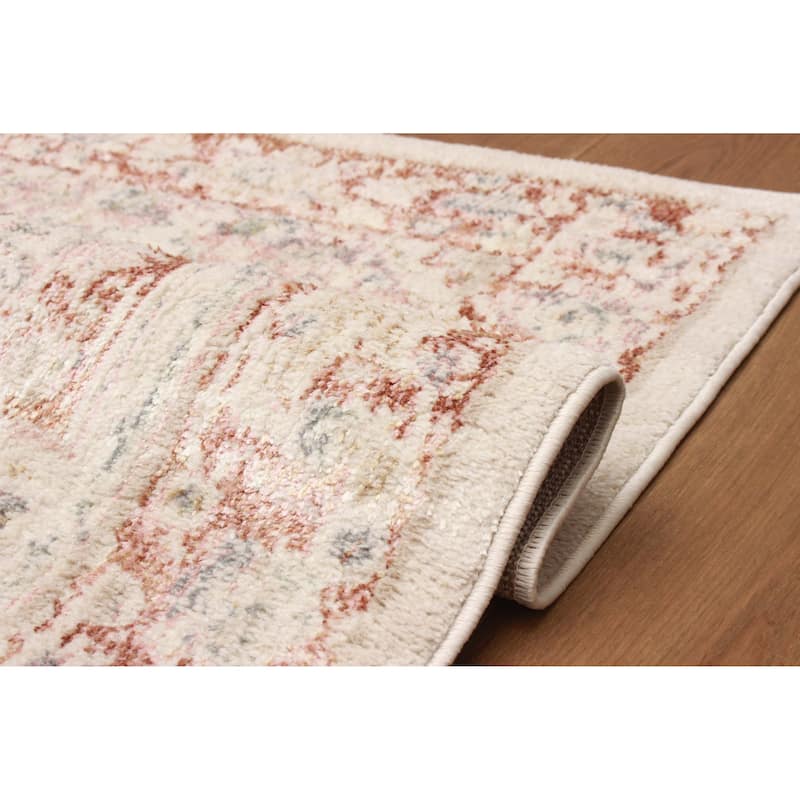 ECARPETGALLERY Machine Woven Bijara Traditional Area Rug
