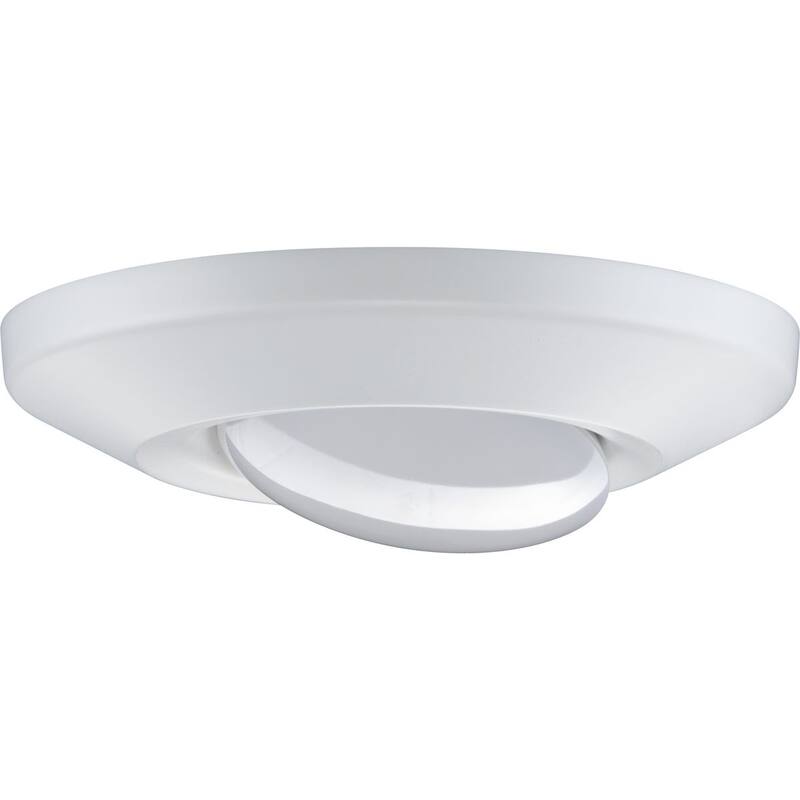 Intrinsic Collection 7 inch White Flush Mount LED Adjustable Eyeball - 7.25 in x 7.25 in x 1.546 in