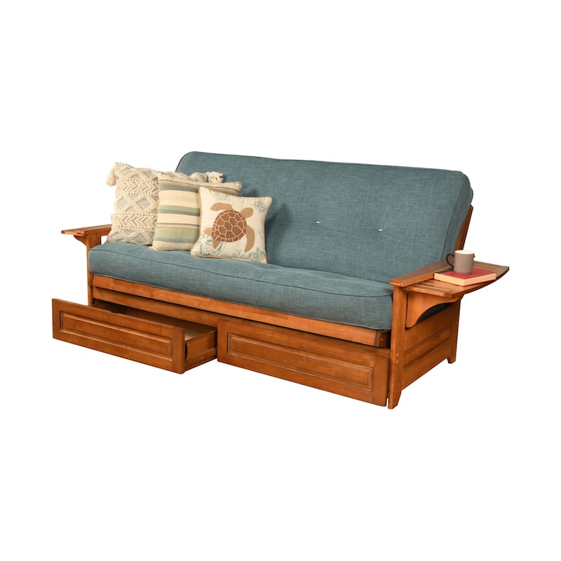 Copper Grove Dixie Oak Full-size 2-drawer Futon Set with Mattress