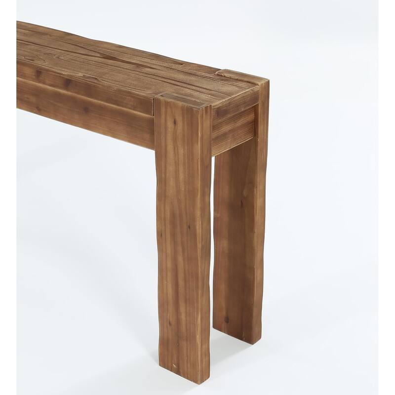 63-Inch Farmhouse Solid Wood Console Table