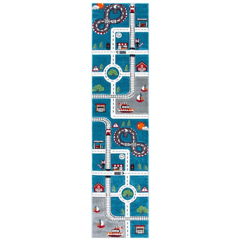 SAFAVIEH Carousel Kids Koika Neighborhood Road Rug