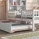 preview thumbnail 5 of 16, Twin Size House-Shaped Headboard Platform Bed with Fence Guardrails and Trundle