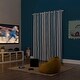 preview thumbnail 2 of 15, Sun Zero Pippa Stripes 100% Blackout Grommet Curtain Panel, Single Panel