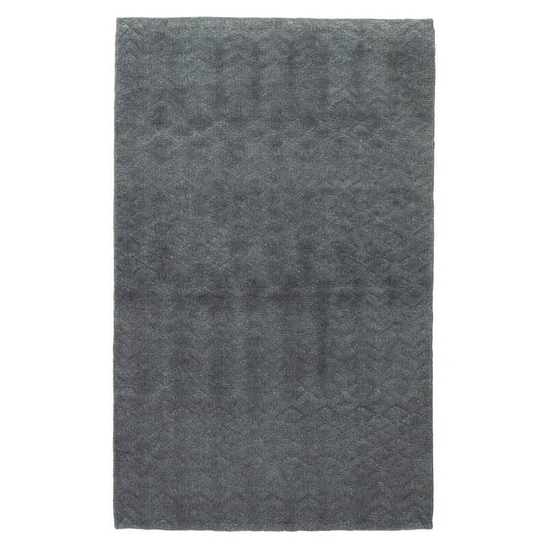 ECARPETGALLERY Hand-knotted Tangier Grey Wool Rug - 2'11 x 4'11 - Dark Grey - 2'11 x 4'11