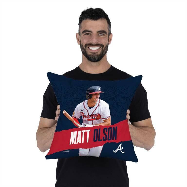 MLB Atlanta Braves Player 18 Inch Throw Pillow