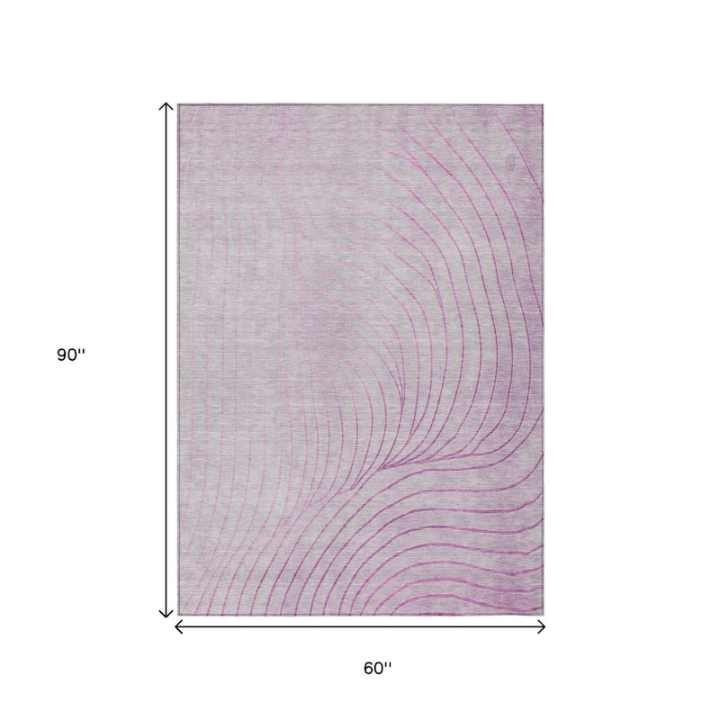 HomeRoots Abstract Transitional Rectangle Outdoor Rug