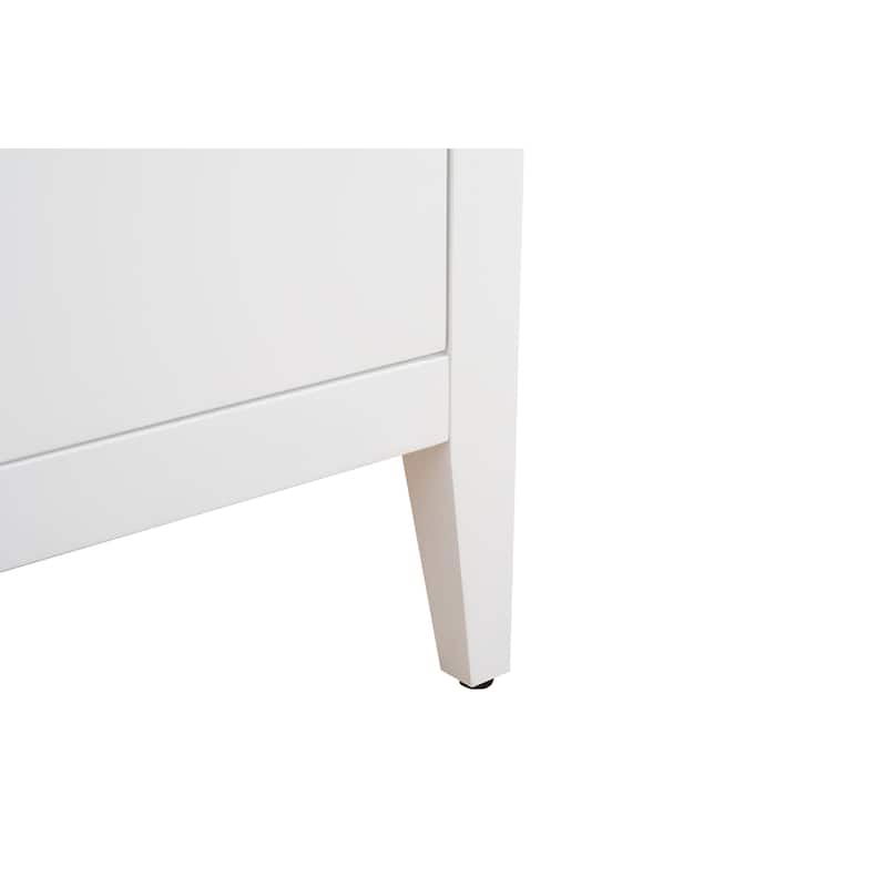 Vanity Art 60" Single Sink Bathroom Vanity Cabinet with Engineered Marble Countertop