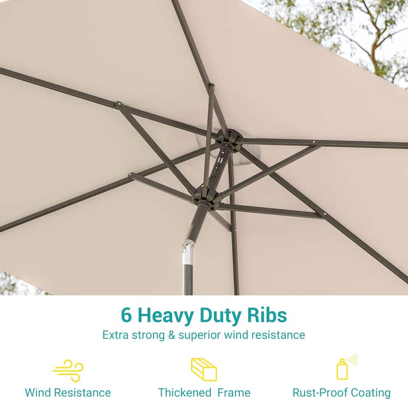 Bonosuki 7.5-foot Waterproof Sunshade Canopy Patio Umbrella