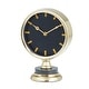preview thumbnail 8 of 13, Gold Stainless Steel Metal Clock with Black Face