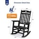 preview thumbnail 19 of 134, WINSOON All Weather HIPS Outdoor Rocking Chair, Set of 2