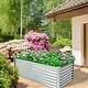 preview thumbnail 3 of 8, Gymax Raised Garden Bed Large Metal Planter Box Kit for Vegetable Herb