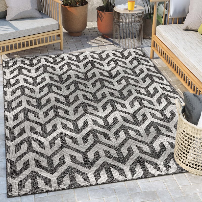 Well Woven Medusa Atlantis Indoor Outdoor Modern Area Rug