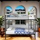 preview thumbnail 2 of 17, Twin Over Twin High Quality Matal Frame Bunk Bed, Space-Saving Loft Bed With Safety Guard Rails, Easy Assemble