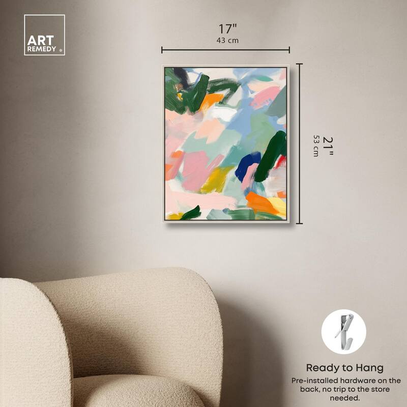 Abstract Brush Rhythm Canvas by Art Remedy
