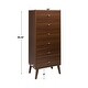 preview thumbnail 15 of 29, Prepac Milo Mid Century Modern Tall 6-Drawer Chest
