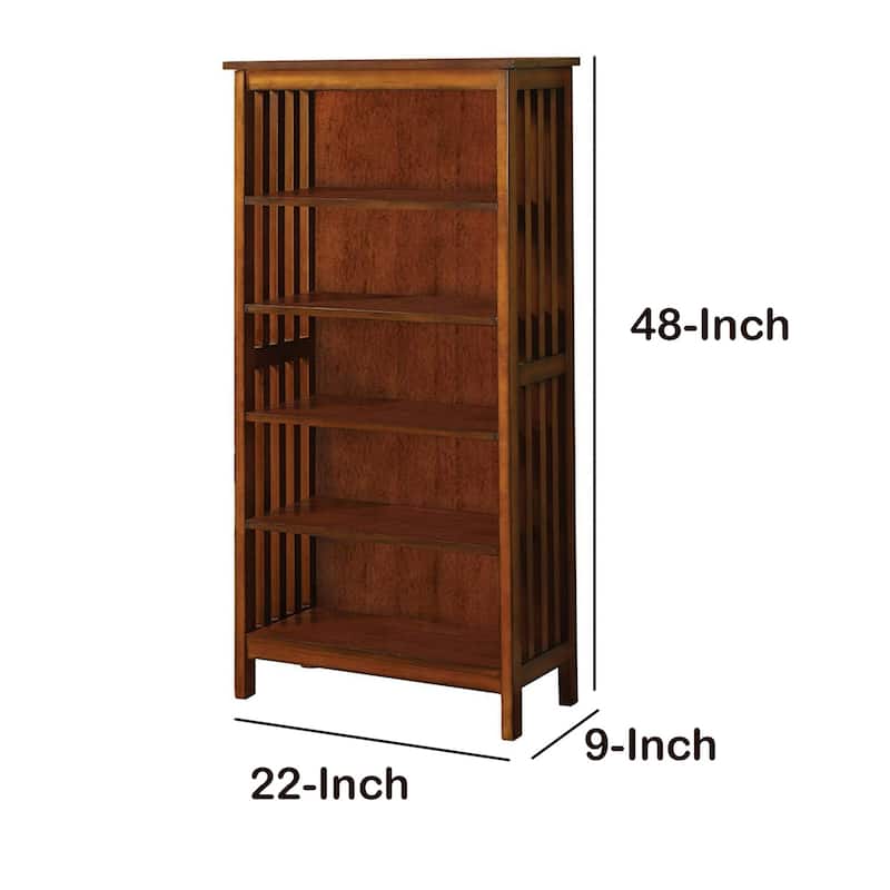 Valencia I Traditional Media Shelf, Antique Oak