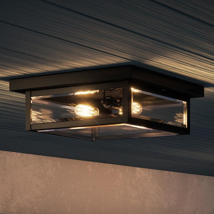 Modern flush mount outdoor best sale light