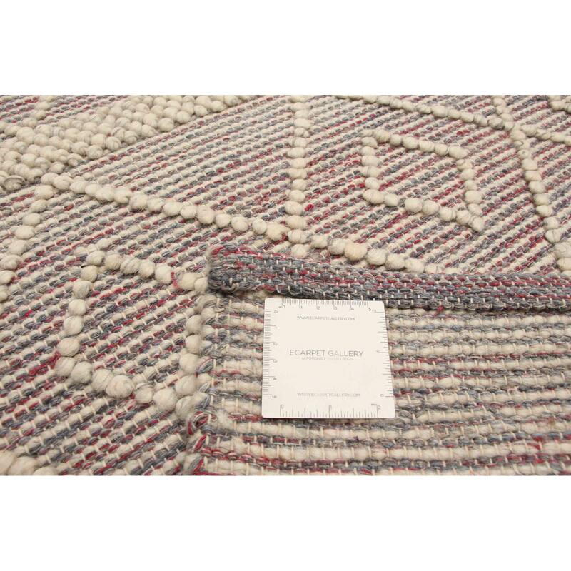 ECARPETGALLERY Braid weave Sienna Cream Wool Rug - 4'11 x 8'0