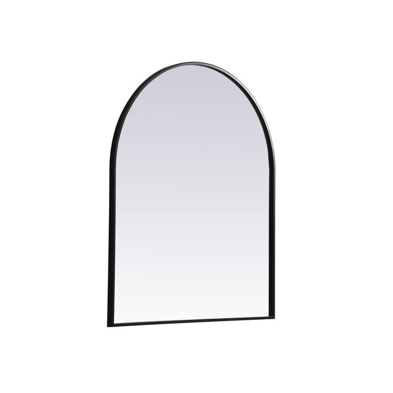 Indigo Home Metal Frame Arch Mirror 30x36 Inch