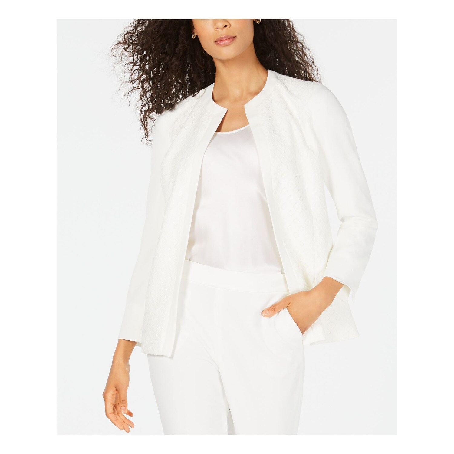 kasper white dress and jacket