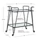 preview thumbnail 4 of 58, Rosa Mid-Century 2-Teir Rolling Metal Bar Cart