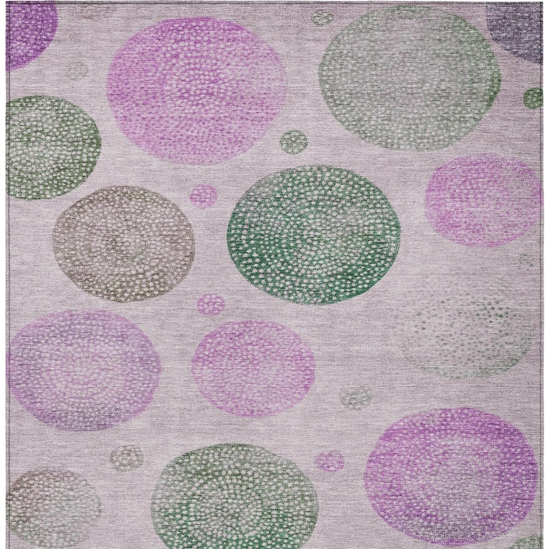 HomeRoots Geometric Transitional Rectangle Outdoor Rug