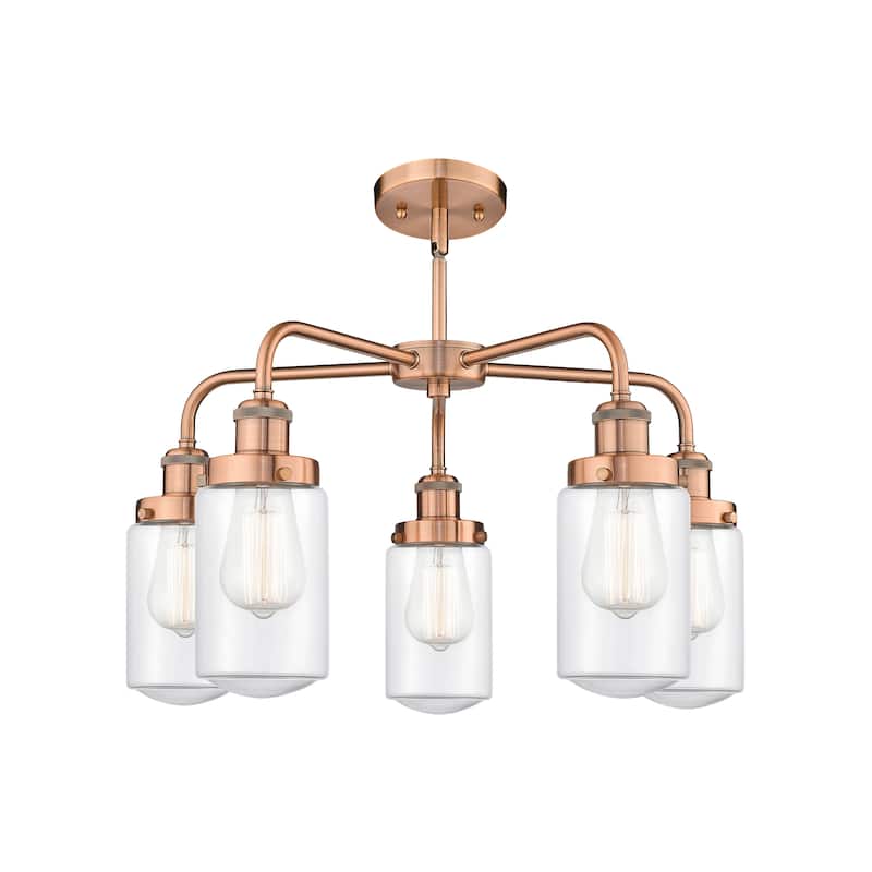 Innovations Lighting Dover - 5 Light 23" Stem Hung Chandelier