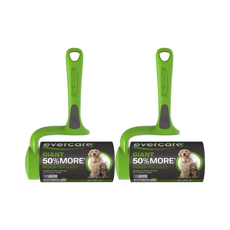 Evercare Giant Pet 70 Layers T Handle Roller - 2 Pack