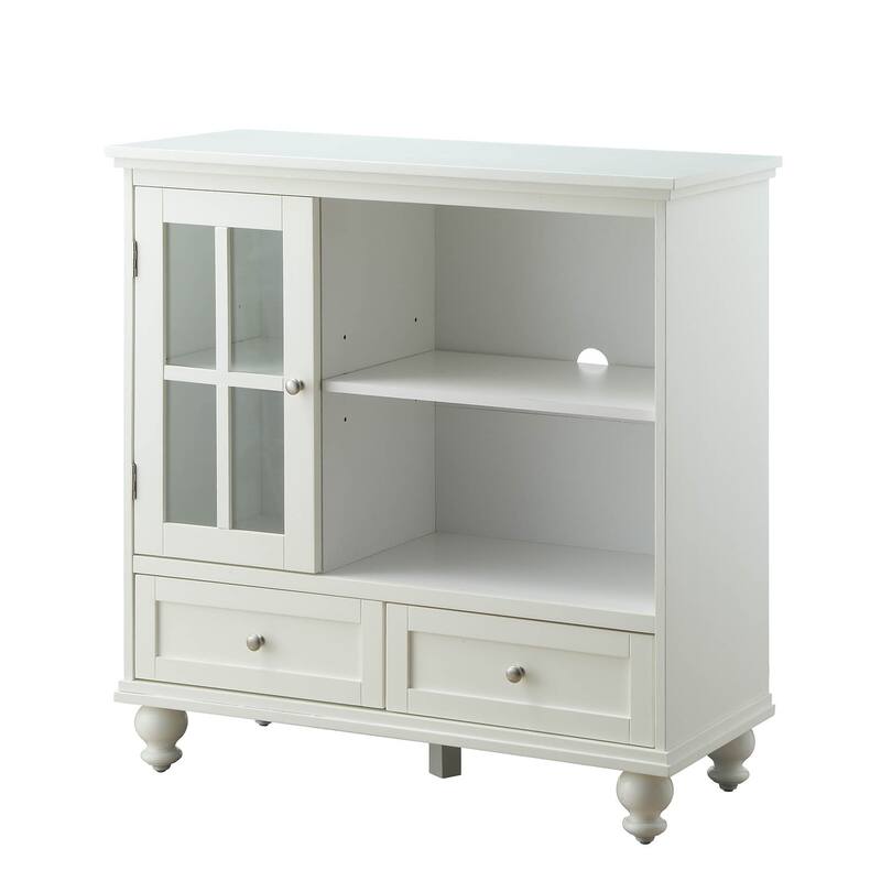 Convenience Concepts Tahoe Highboy 40" 2 Drawer TV Stand with Storage Cabinet and Shelves
