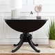 preview thumbnail 3 of 10, SAFAVIEH Forest Antique White Round Drop Leaf Dining Table - 43.3' x 43.3' x 30.7' Black.